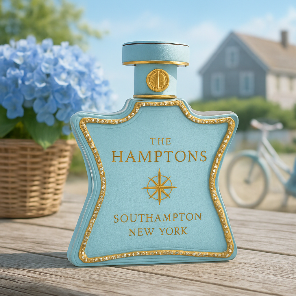 The Hamptons island-shaped perfume bottle