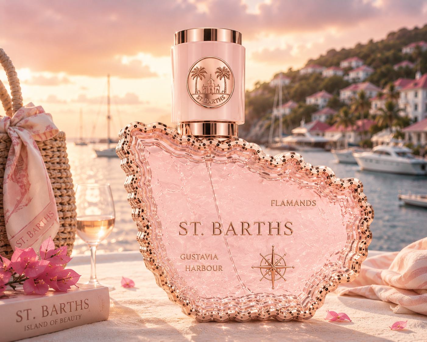 St. Barths island-shaped perfume bottle
